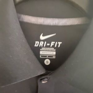 Nike Dri Fit GA Bulldog Polo Black With GA/Nike Logo